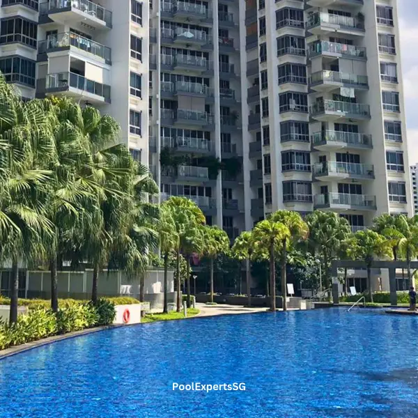 Condominium pool in Clementi West, Singapore