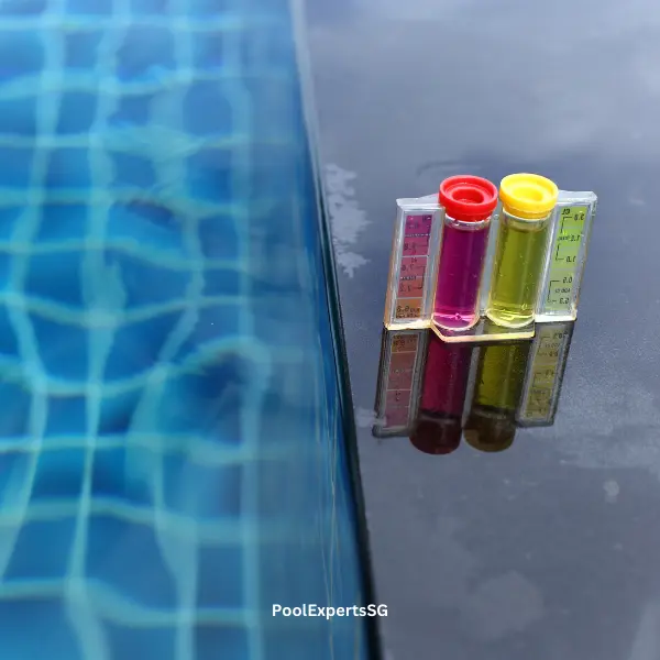 pH and chlorine levels test kit